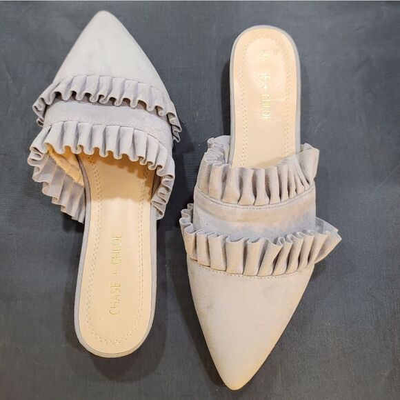 BRAND NEW CHASE&CHLOE POINTED TOE SLIP-ON WOMEN"S MULE - Picture 8 of 14